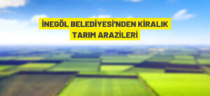 İNEGÖL BELEDİYESİ’NDEN KİRALIK TARIM ARAZİLERİ