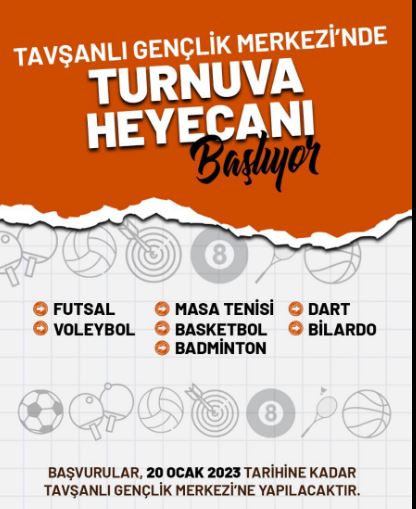 Tavşanlı’da 7 spor branşında