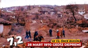 Gediz 53 yıl önce bugün büyük bir acıyı yaşadı