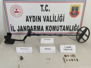 Aydın’da tarihi eser kaçakçılığı operasyonunda 2 kişi gözaltına alındı