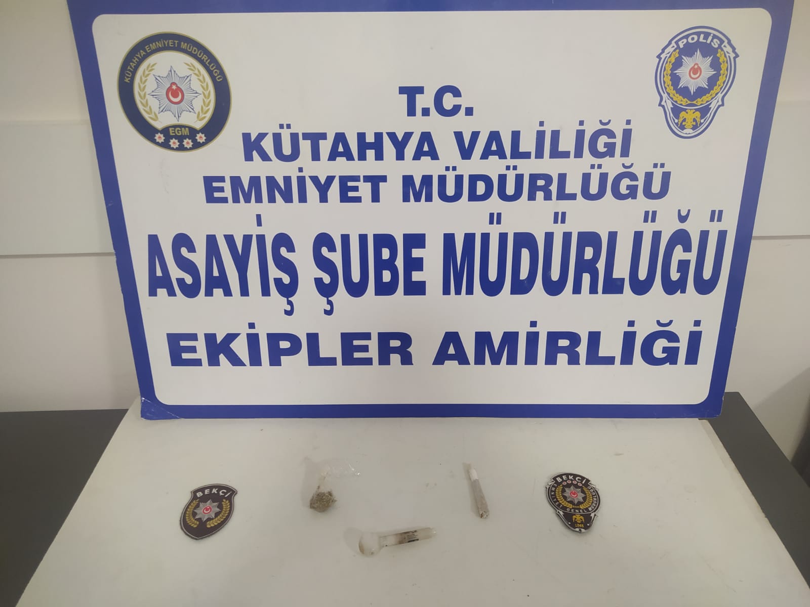 Kütahya’da polis ekipleri ve