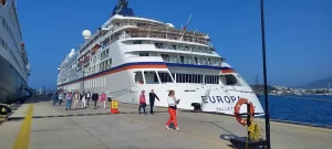 Kruvaziyer “Europa” ile Bodrum’a 343 turist geldi