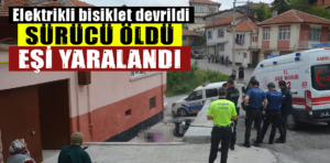 Kütahya’da elektrikli bisiklet devrildi: 1 ölü, 1 yaralı