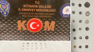 Kütahya’da şüpheli araçta tarihi eser ele geçirildi