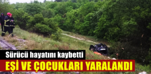 Kütahya’da otomobil şarampole devrildi: 1 ölü, 5 yaralı