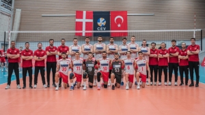 A Milli Erkek Voleybol Takımı, Danimarka’yı yendi