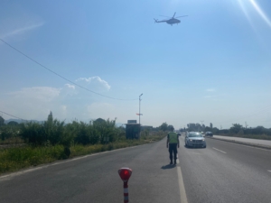 Aydın’da helikopter destekli trafik denetimi yapıldı