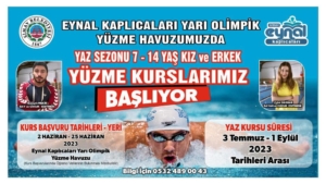 Simav’da yüzme kursu için başvurular başlıyor