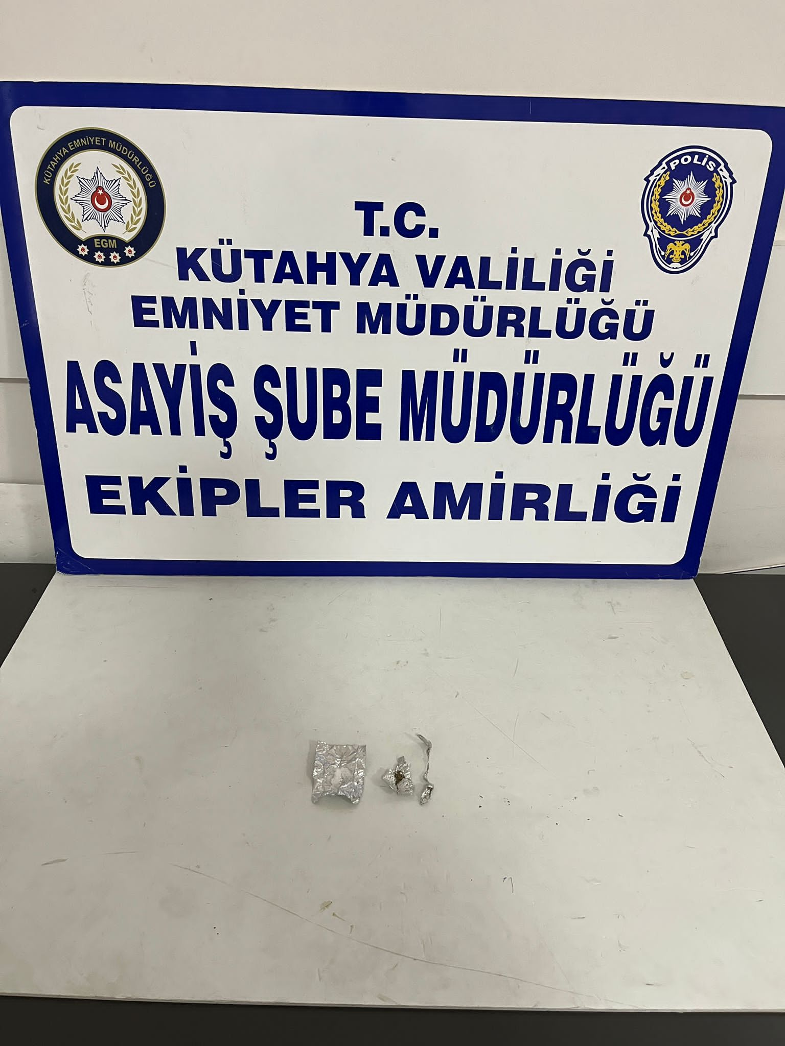 Kütahya’da polis ekipleri şüphe