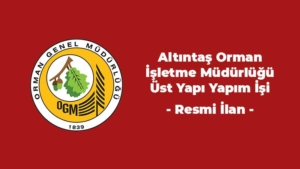 Altıntaş Orman İşletme Müdürlüğü Üst Yapı Yapım İşi