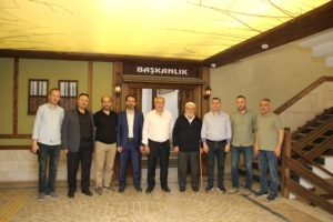 Müftü Asan ile Arifağa camii yaptırma ve yaşatma derneği’nden Güler’e ziyaret