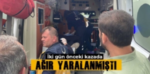 Kütahya’da trafik kazasında yaralanan kadın hayatını kaybetti