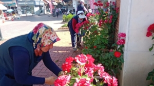 Cumhuriyet Meydanı’nda çiçeklendirme başladı