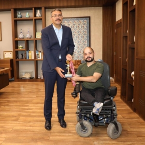 Çelik, milli sporcu ağırladı