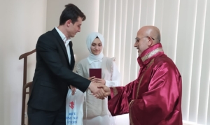 Emet Müftülükte ilk resmi nikah kıyıldı