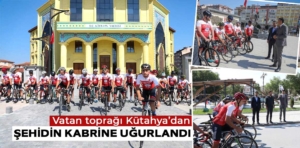 Vatan toprağı Kütahya’dan şehidin kabrine uğurlandı