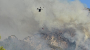 Antalya’nın Kemer ilçesinde orman yangını