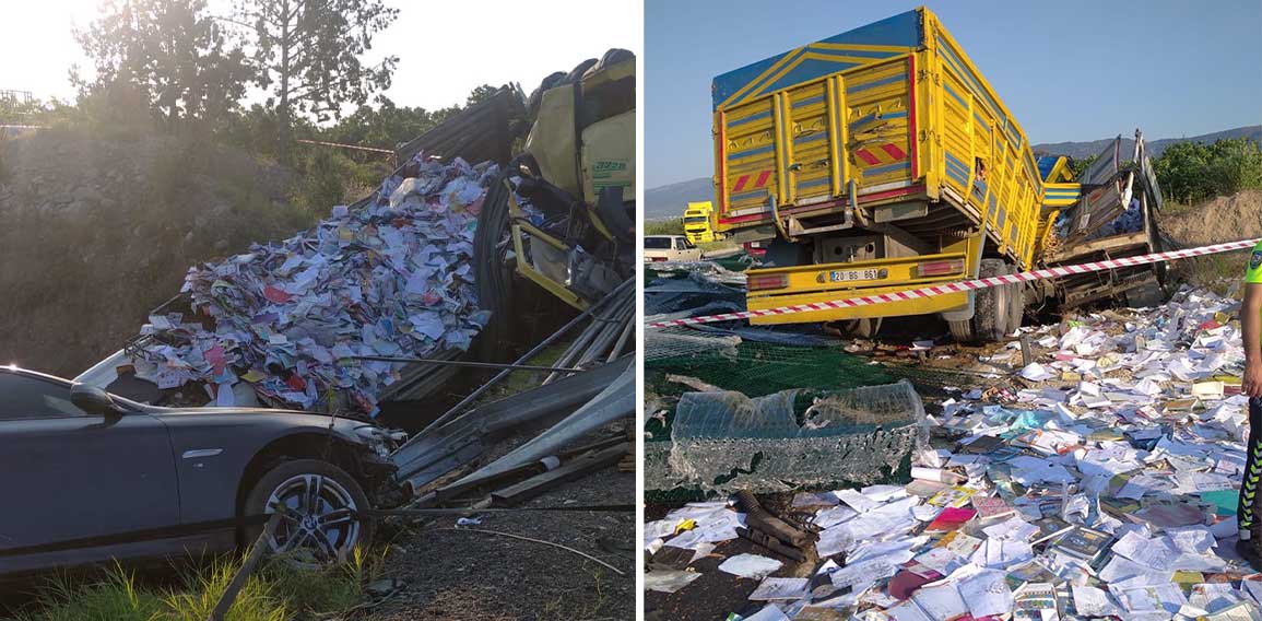 Aydın’ın Buharkent ilçesinde otomobil