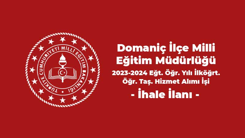 DOMANİÇ İLÇESİ 2023-2024 EĞİTİM