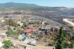 Manisa’nın Saruhanlı ilçesindeki orman yangını kontrol altına alındı