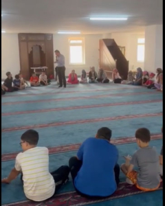 Şaphane Yeni camii yaz Kur’an kursu’na müftü vekilinden ziyaret