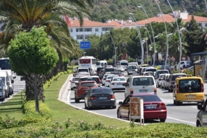 Muğla’da tatilciler dönüş yolunda yoğunluk oluşturdu