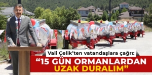 Vali Çelik’ten ormanlık alanlardan uzak duralım çağrısı