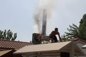 Datça’da restoranın bacasında çıkan yangın söndürüldü