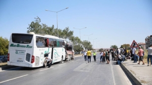 Eskişehir’de meydana gelen zincirleme trafik kazasında 14 kişi yaralandı