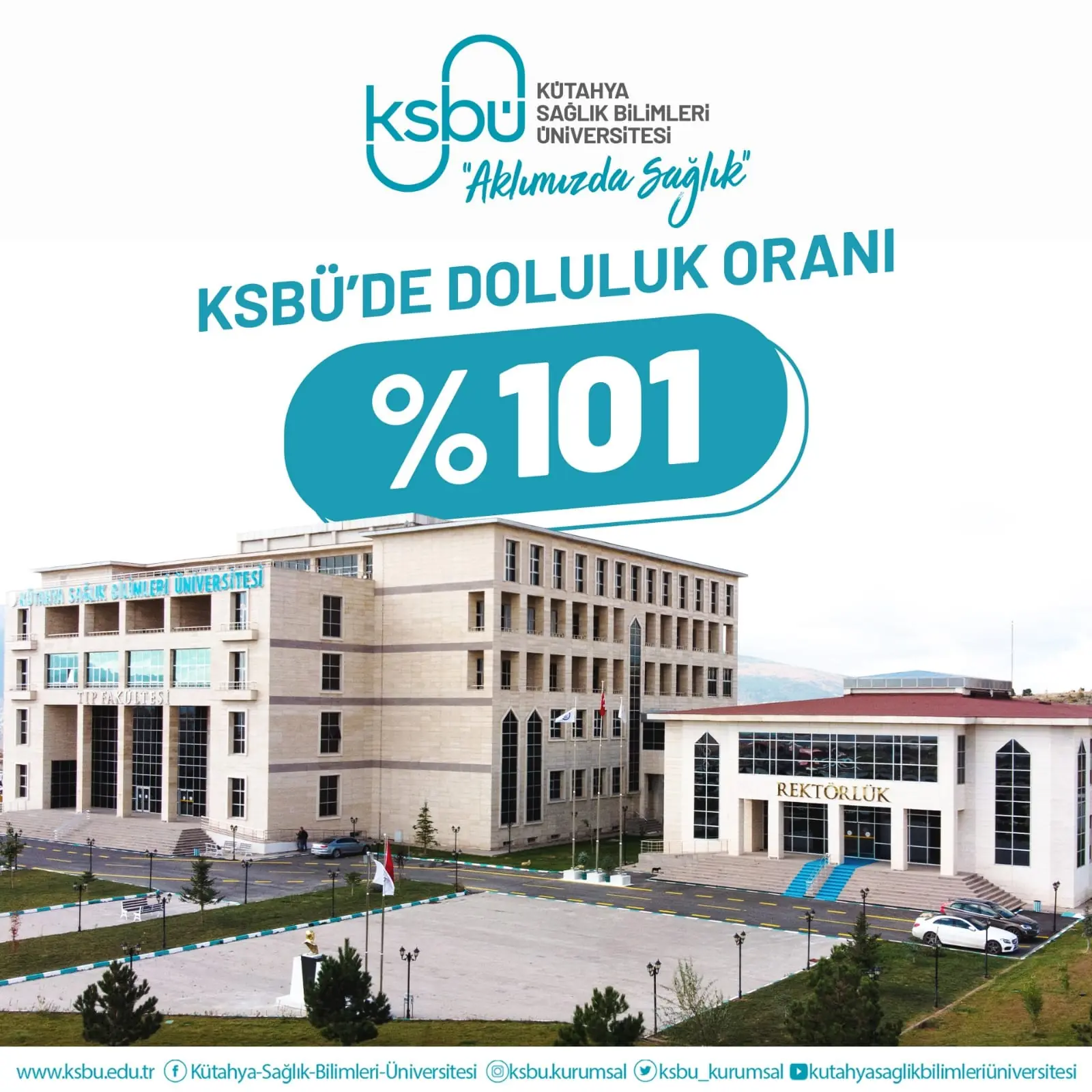 KSBÜ’de doluluk oranları yüzde