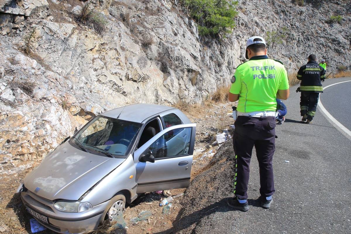 Muğla’nın Ula ilçesinde otomobilin