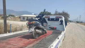 Muğla’da yatar halde motosiklet süren sürücüye rekor ceza