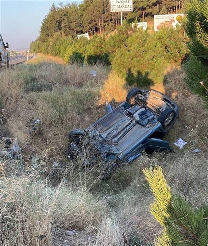 Uşak’ın Banaz ilçesinde otomobilin