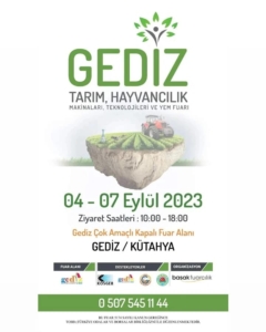 Gediz tarım ve yem fuarı ziyaretçilerini bekliyor