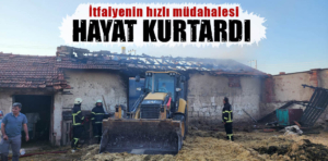 Kütahya’da itfaiyenin hızlı müdahalesi hayat kurtardı