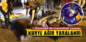 Kütahya’da otomobil ile motosiklet çarpıştı: 1 yaralı