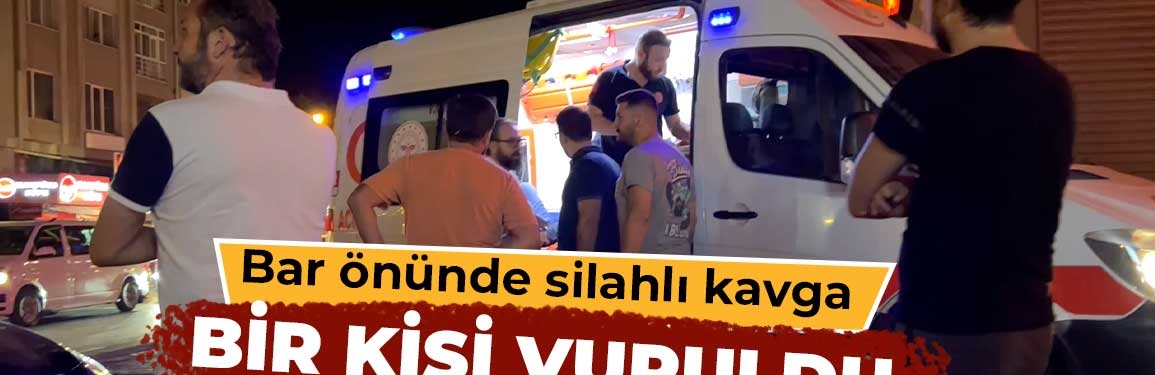 Kütahya’da bar önünde silahlı kavga