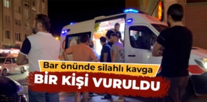 Kütahya’da bar önünde silahlı kavga