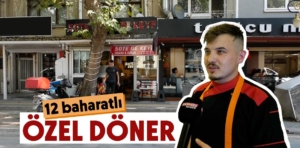 Kütahya’da 12 baharatlı özel döner