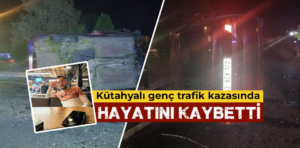 Kütahyalı gençlerin bulunduğu otomobil kaza yaptı 1 ölü, 3 yaralı