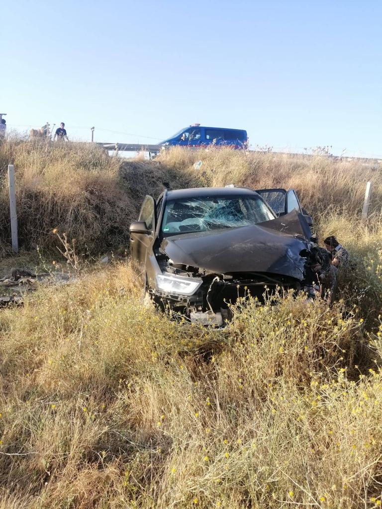 Uşak’ın Banaz ilçesinde otomobille