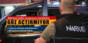 Kütahya polisi uyuşturucu tacirlerine göz açtırmıyor