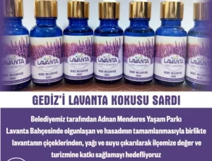 Gediz’i lavanta kokusu sardı