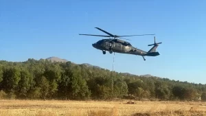 Adıyaman’da keşfedilen tarihi eserler helikopterle taşındı