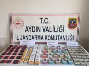 Didim’de gümrük kaçağı tütün ürünleri ve elektronik sigara ele geçirildi