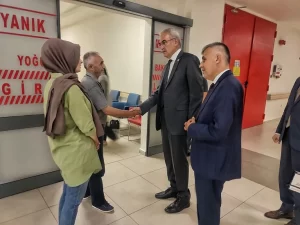 Karacabey, Kütahya orman kahramanı Türker’i ziyaret etti