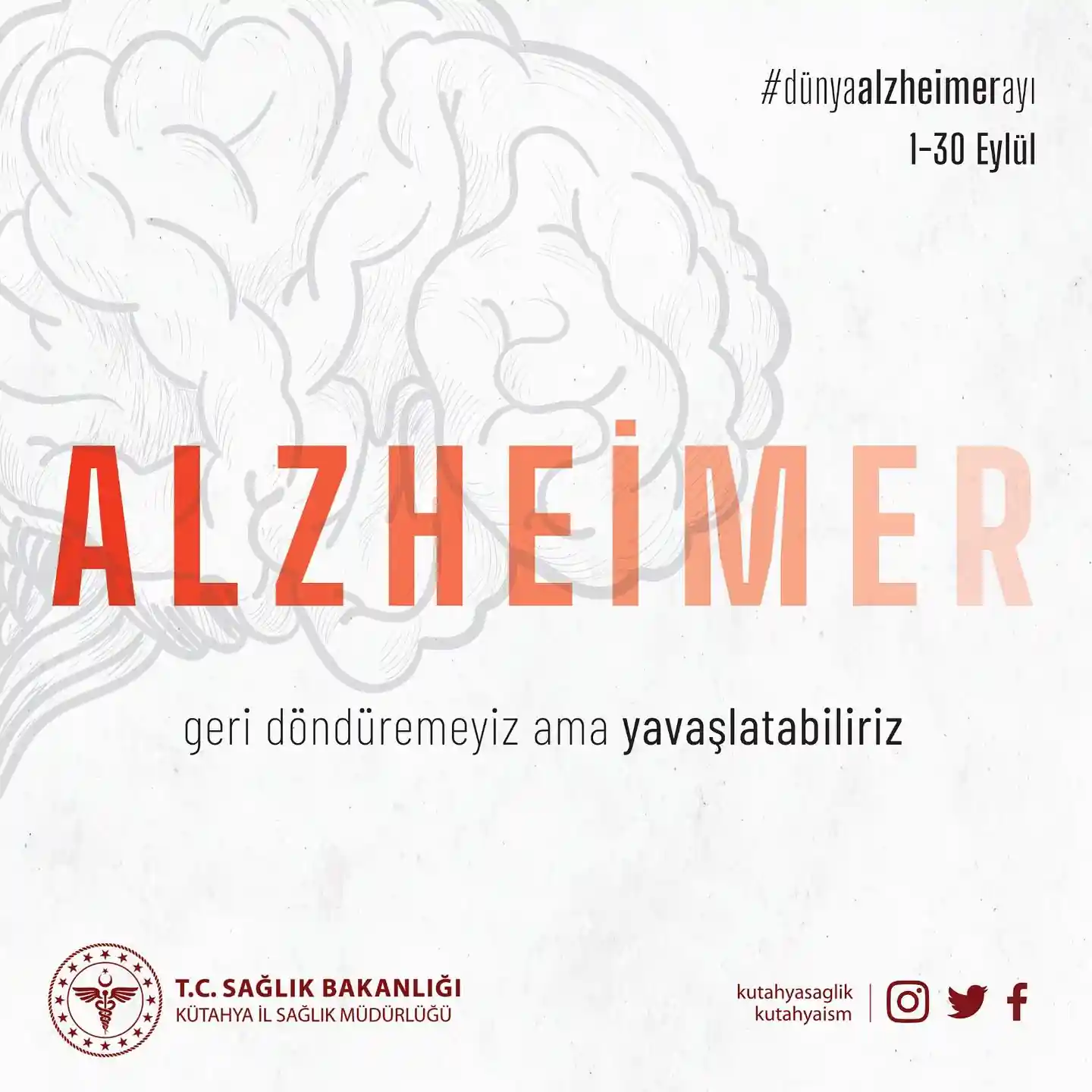 Dünya Alzheimer ayı dolayısıyla