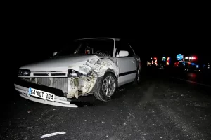 Uşak’taki trafik kazasında 2 kişi yaralandı