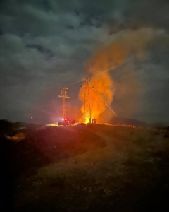 Datça’da elektrik trafosunda çıkan yangın söndürüldü