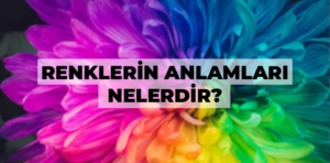 Renklerin anlamları nelerdir?